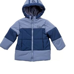 Perry Ellis Navy and Blue Puffer Jacket